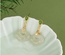Chinese natural Hetian jade Ruyi earrings