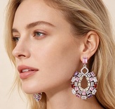 Retro Design Earrings Jewelry Colored Zircon Royal Style Accessories