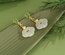 Chinese natural Hetian jade Ruyi earrings