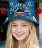 Tiger head hat Chinese style fabric tiger hat