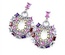 Retro Design Earrings Jewelry Colored Zircon Royal Style Accessories