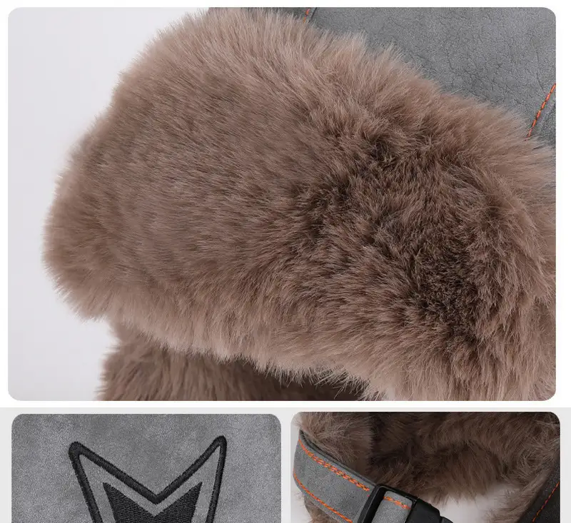 Winter warm ear protection hat for girls cycling and skiing to prevent cold and warm Lei Feng hatpic4