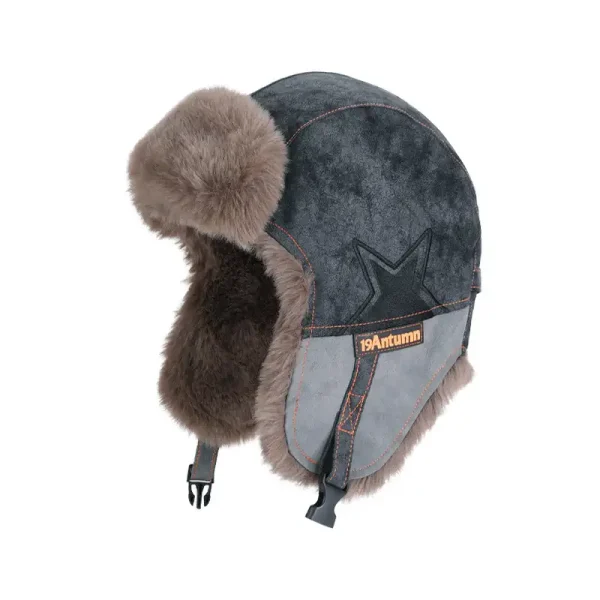 Winter warm ear protection hat for girls cycling and skiing to prevent cold and warm Lei Feng hat - Image 7