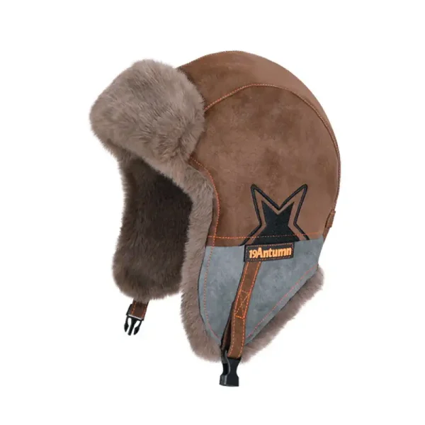 Winter warm ear protection hat for girls cycling and skiing to prevent cold and warm Lei Feng hat - Image 6