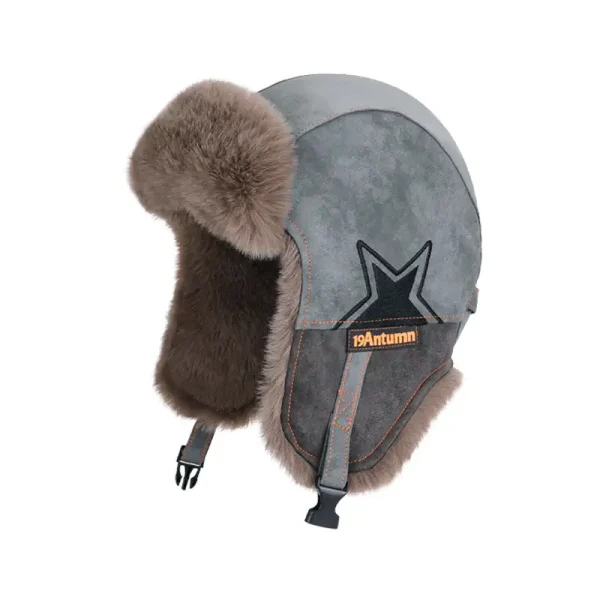 Winter warm ear protection hat for girls cycling and skiing to prevent cold and warm Lei Feng hat - Image 5