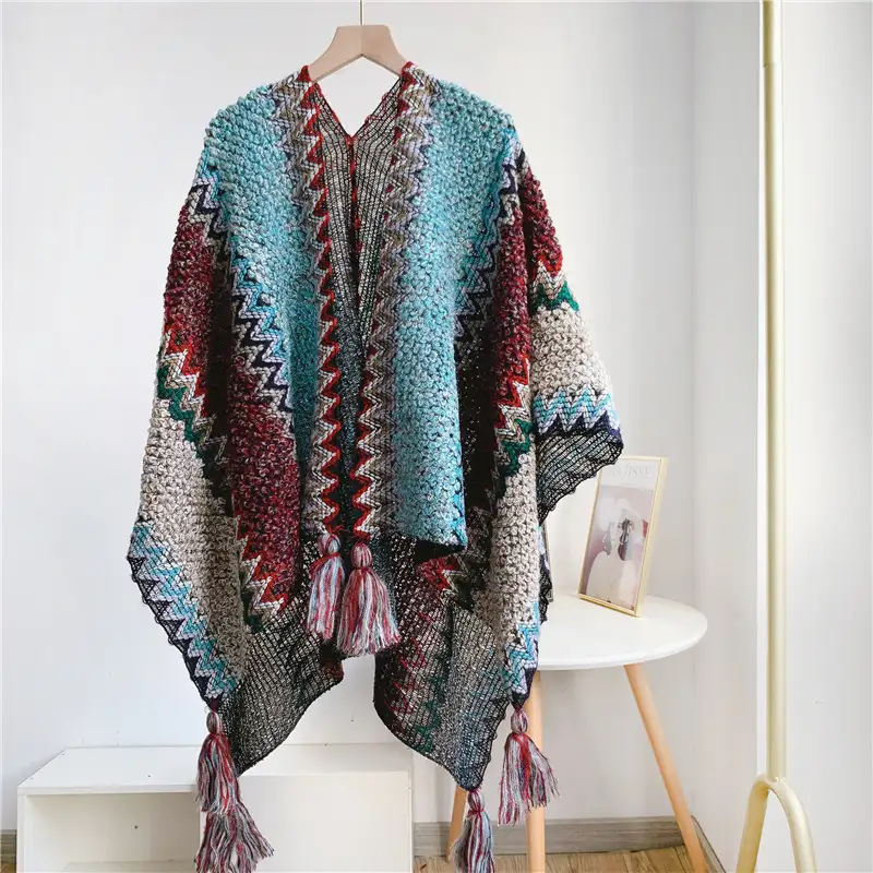 Retro shawl bohemian style large scarf very beautiful for travel photospic11