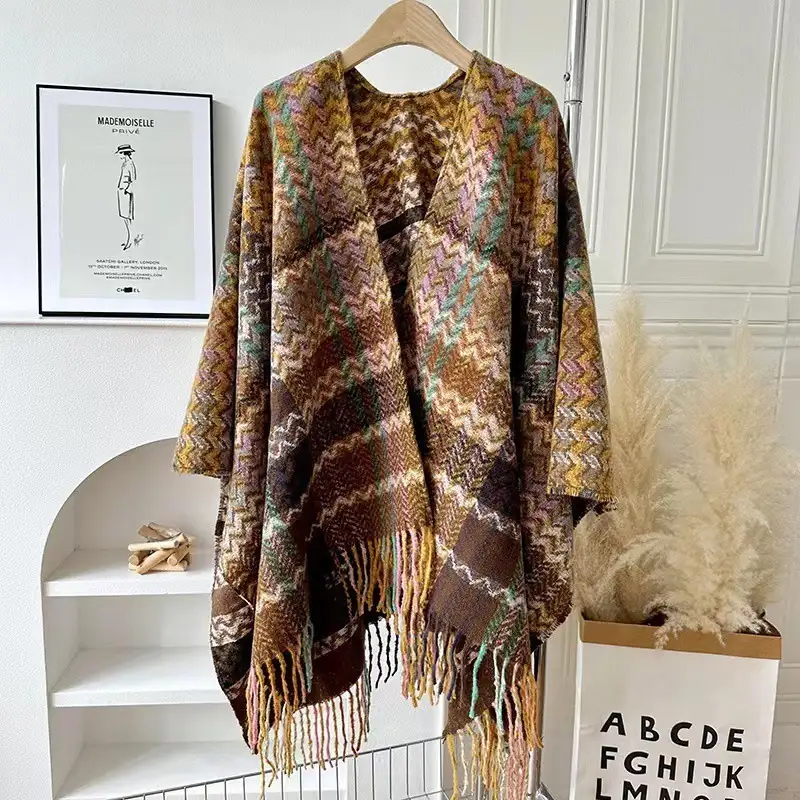 Retro shawl bohemian style large scarf very beautiful for travel photospic20