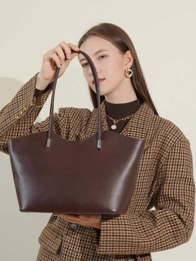 Large capacity commuting tote beautiful women’s bags versatile textured handbag shoulder bag插图12