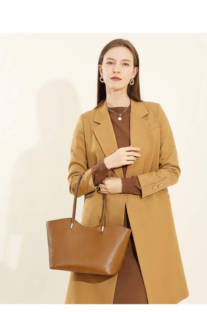 Large capacity commuting tote beautiful women’s bags versatile textured handbag shoulder bag插图9