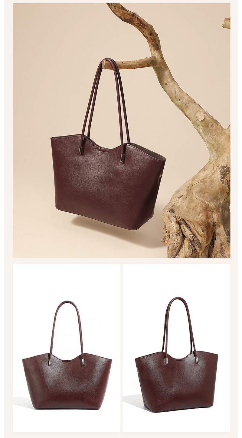 Large capacity commuting tote beautiful women’s bags versatile textured handbag shoulder bag插图5