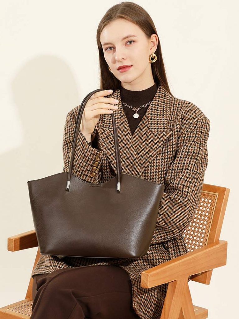 Large capacity commuting tote beautiful women’s bags versatile textured handbag shoulder bag插图3