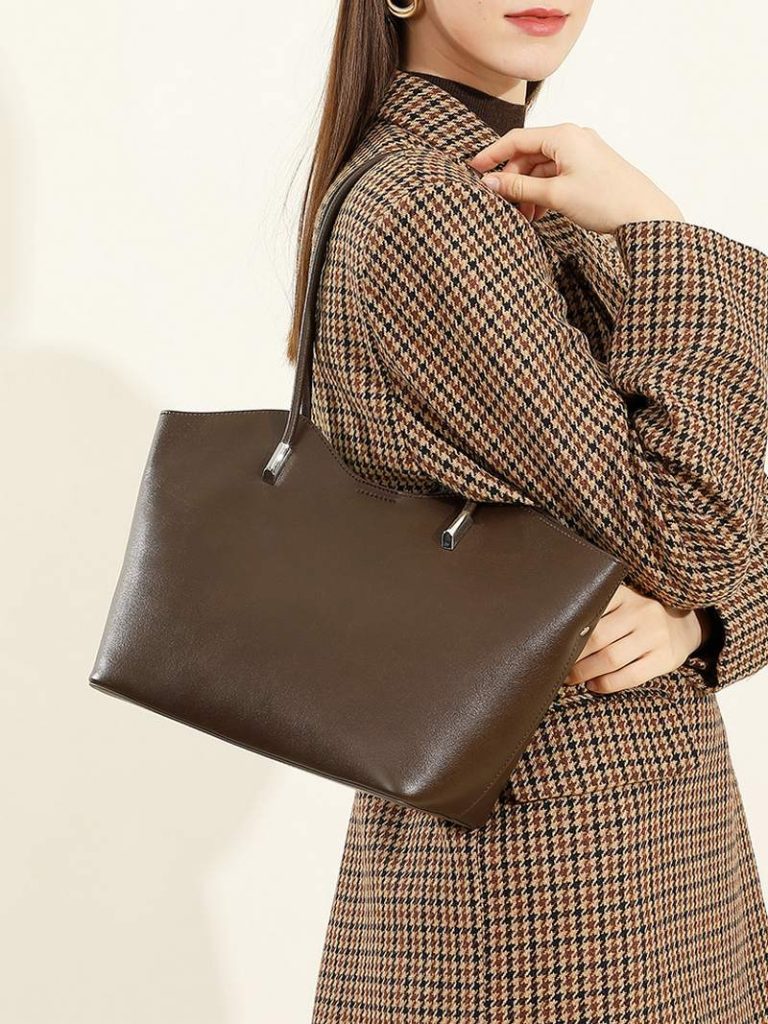 Large capacity commuting tote beautiful women’s bags versatile textured handbag shoulder bag插图2