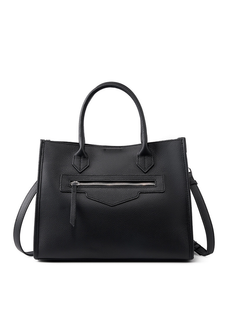 Personalized women’s shoulder bag fashionable cowhide bag commuting shoulder bag large capacity retro handbag tote bag插图2