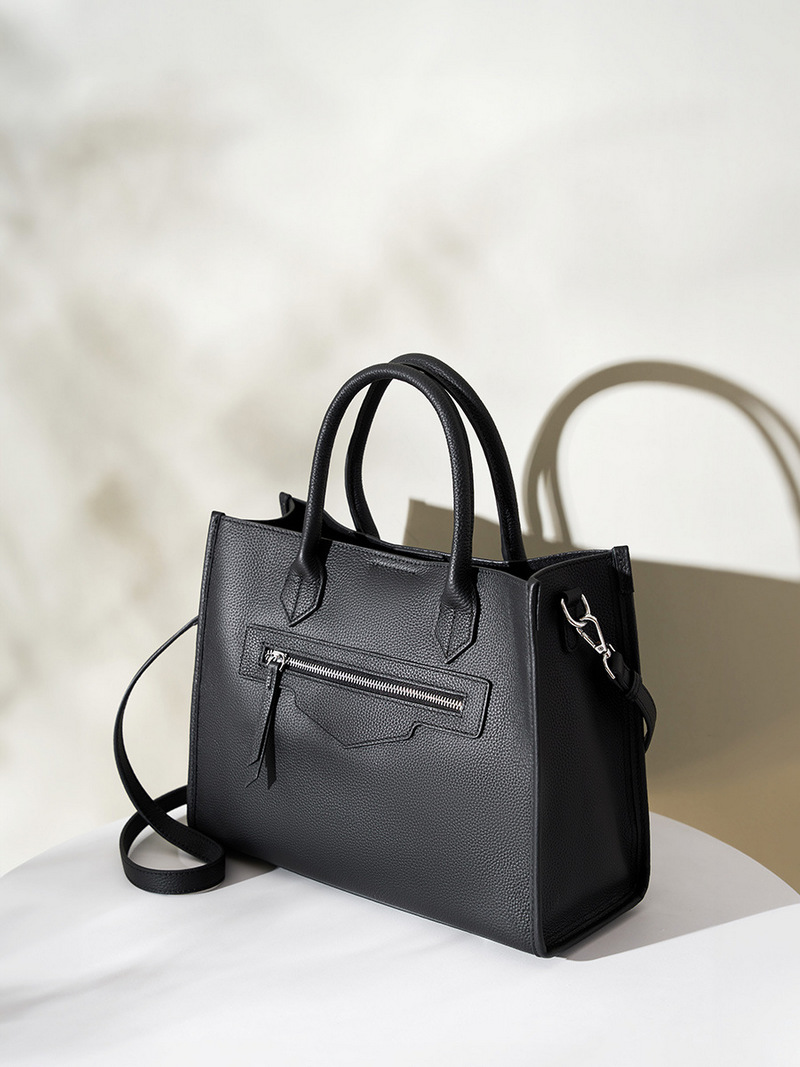 Personalized women’s shoulder bag fashionable cowhide bag commuting shoulder bag large capacity retro handbag tote bag插图5