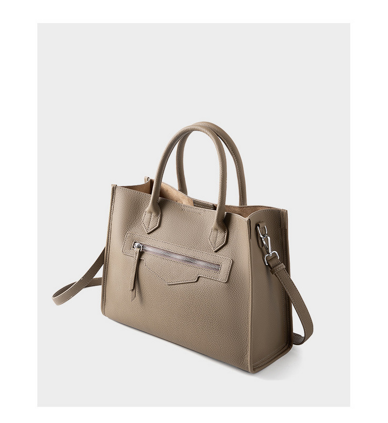 Personalized women’s shoulder bag fashionable cowhide bag commuting shoulder bag large capacity retro handbag tote bag插图17