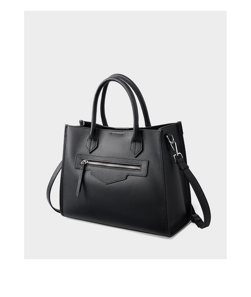 Personalized women’s shoulder bag fashionable cowhide bag commuting shoulder bag large capacity retro handbag tote bag插图23
