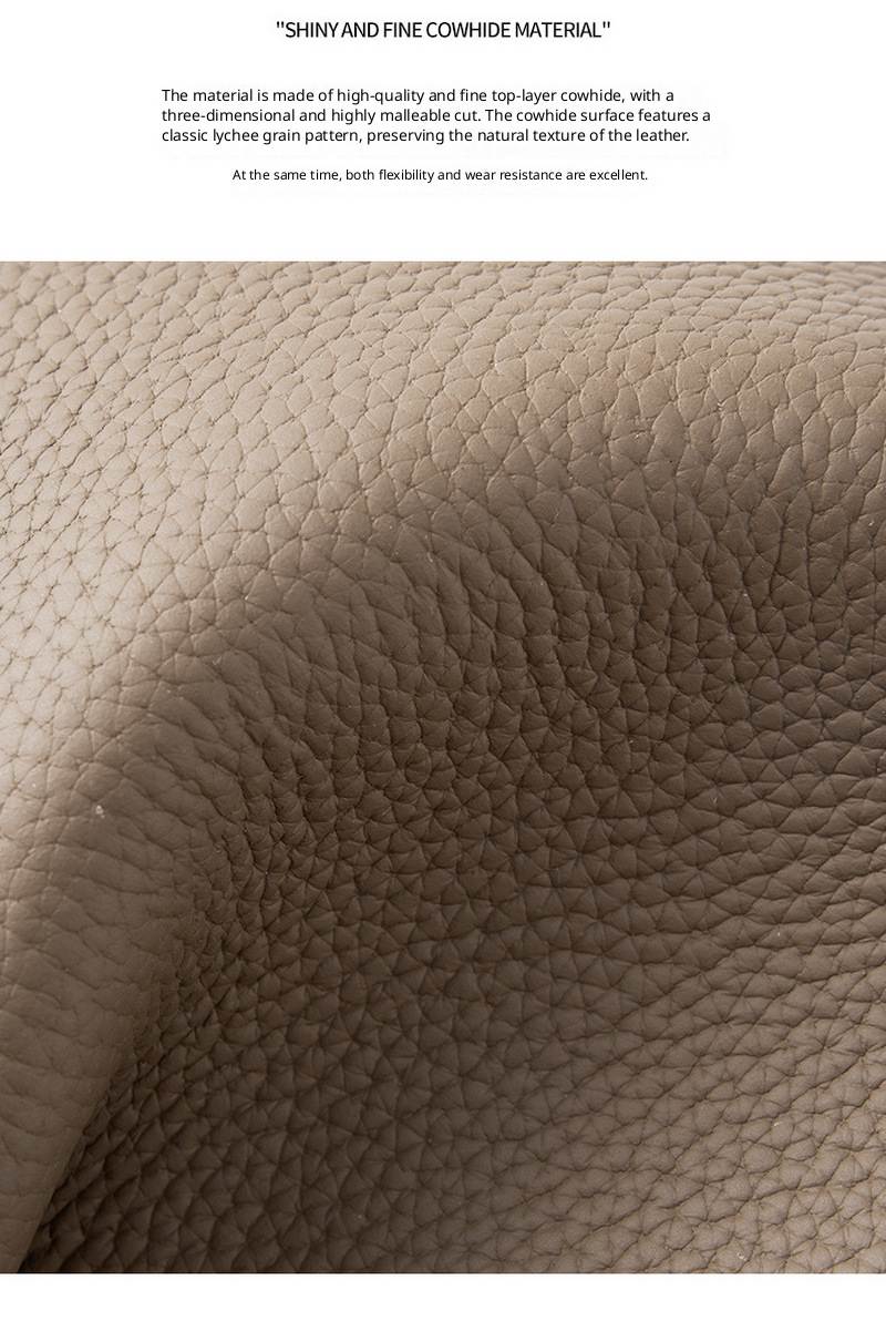 Personalized women’s shoulder bag fashionable cowhide bag commuting shoulder bag large capacity retro handbag tote bag插图25