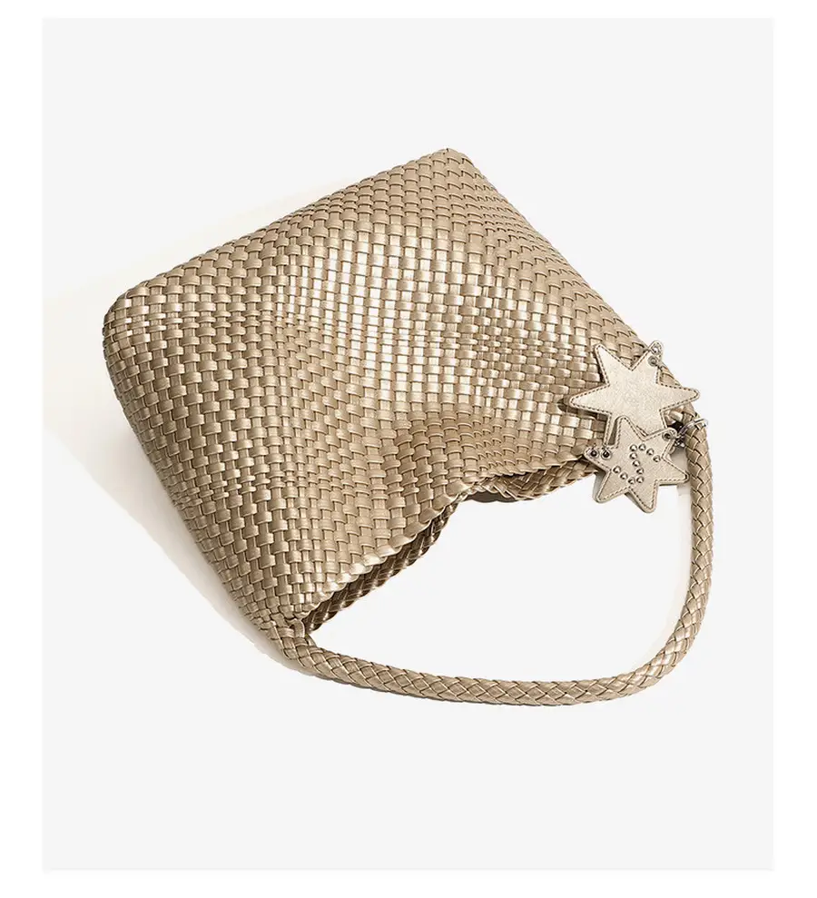 Unique style knitted tote bag for women casual niche one-shoulder tote bag插图15