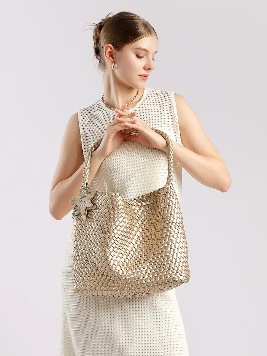 Unique style knitted tote bag for women casual niche one-shoulder tote bag插图20