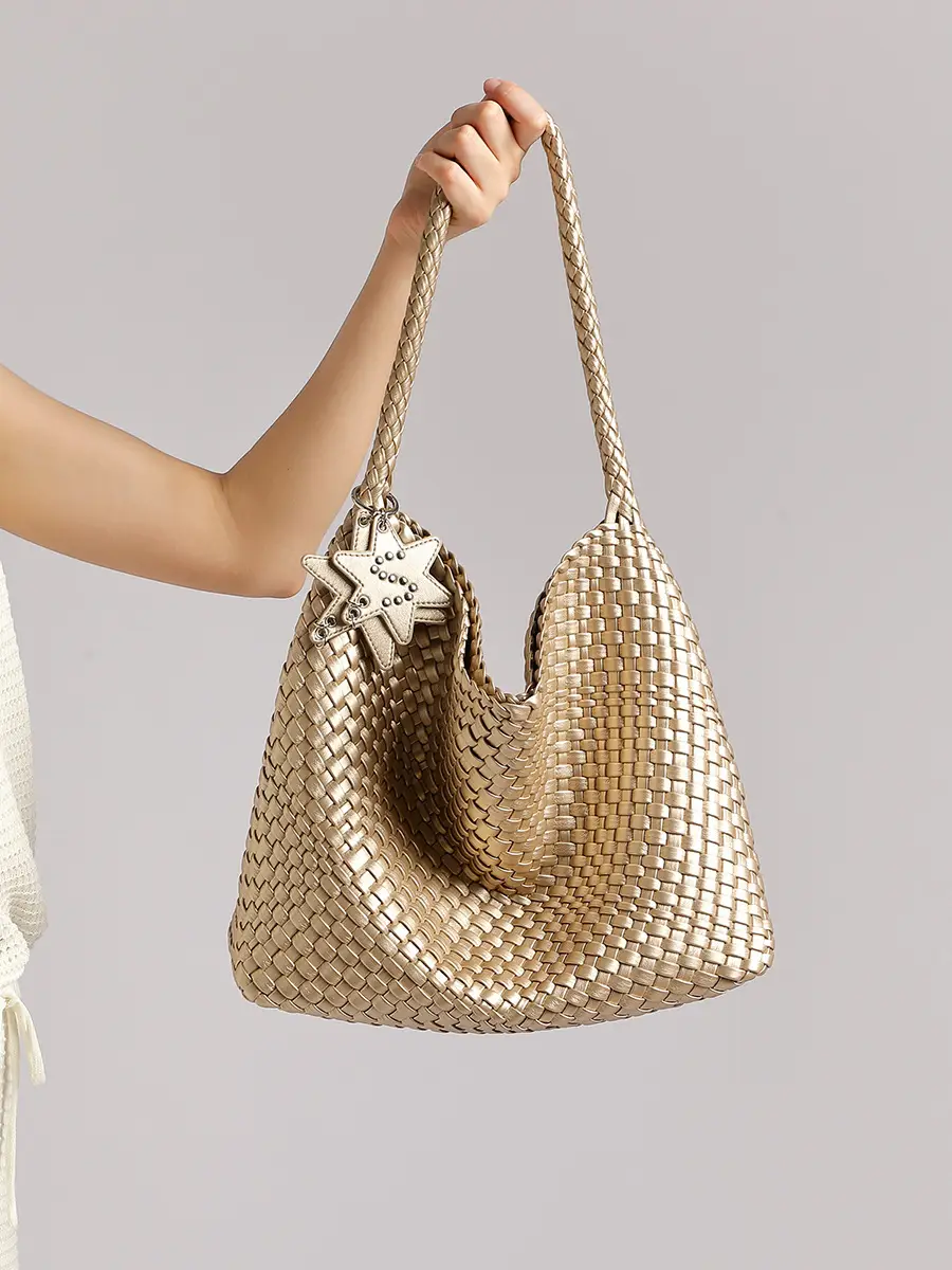 Unique style knitted tote bag for women casual niche one-shoulder tote bag插图21