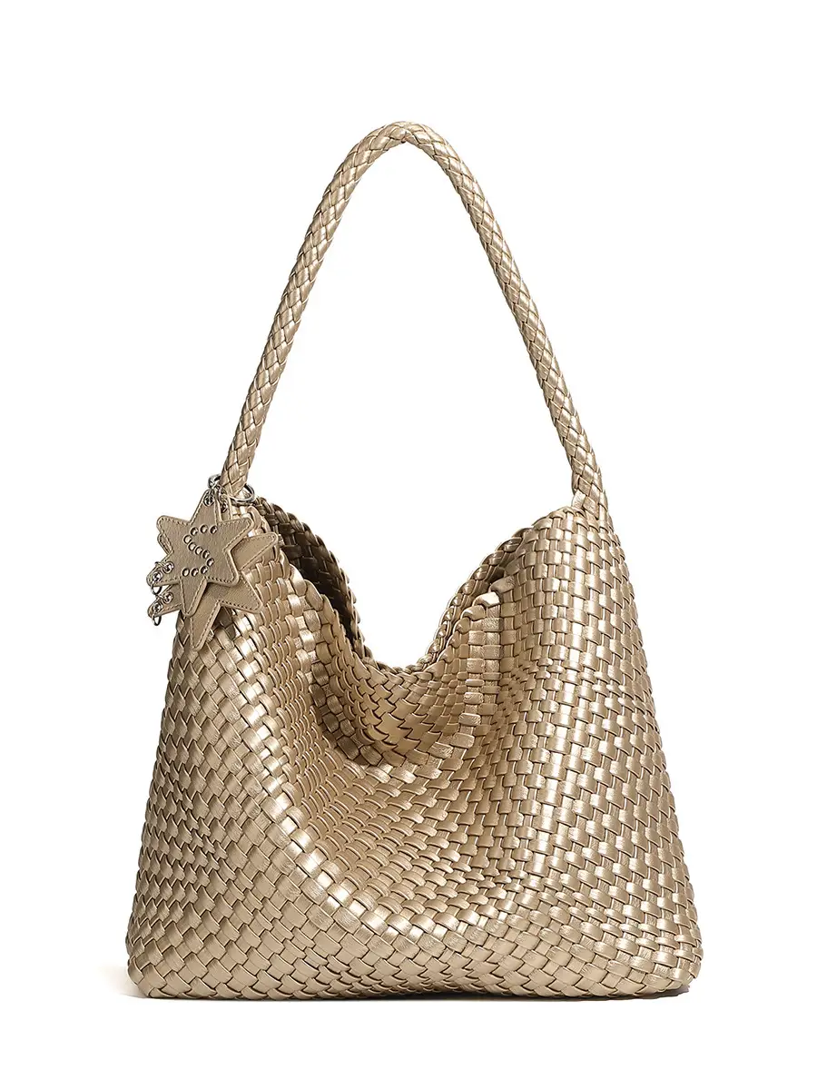 Unique style knitted tote bag for women casual niche one-shoulder tote bag插图22